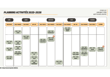 Calendrier 2025-2026